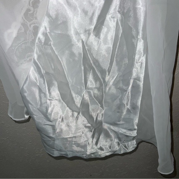 Cinema Etoile BNWT Vintage Satin Semi Sheer Baby Doll Thong Matching Set Small - Picture 14 of 15